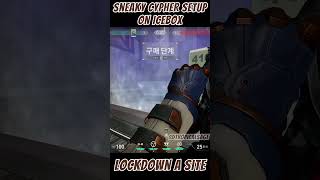 Cypher MAIN should TRY this Setup on Icebox valorant valorantguide youtubeshorts [upl. by Chenee]