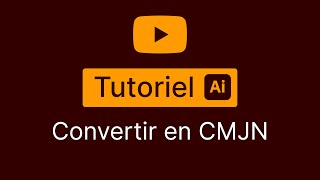 Tutoriel  convertir votre document en CMJN avec Illustrator [upl. by Eiramesor]