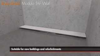 Linear Shower Drain Installation – Easy Drain Modulo TAF Wall Secondary Drainage English [upl. by Anihta]