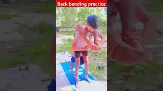 Back bending yoga practice shorts youtubeshorts yogapractice trending video [upl. by Nairolf80]