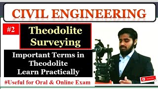 20  Theodolite  Important Terms amp Definitions [upl. by Son940]