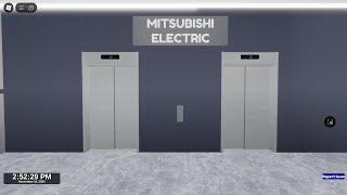 Mitsubishi lifts at Lift Museum in Roblox [upl. by Reynold]