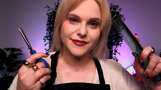 A Relaxing ASMR Haircut amp Colour Consultation [upl. by Donia]