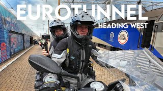 How To Take The EURO TUNNEL  UK Motorcycle Touring Adventure Starts Now [upl. by Yhtrod]