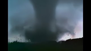 Andover KS F5 Tornado 42691 Rare Angle McConell Air Force Base AI Upscaled to 1080p60 [upl. by Gaige215]