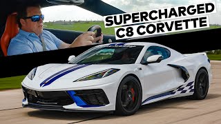 Supercharged C8 Stingray Sounds WICKED  John Hennessey Test Drives H700 C8 Corvette [upl. by Naras]