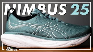 Is this the most COMFORTABLE running shoe ASICS GELNIMBUS 25 Initial Review  Run4Adventure [upl. by Notlimah]