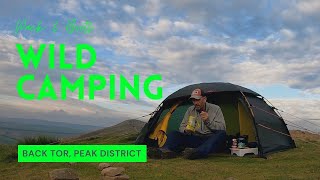 Wild Camp  Peak District National Park  Hilleberg Allak 2  Back Tor  Edale [upl. by Aicittel]