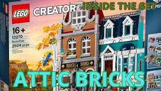 LEGO INSIDE THE SETS CREATOR BOOK SHOP [upl. by Arac391]