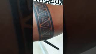 armband tattoosimple tattooband tattoo work call for appointment [upl. by Calmas]