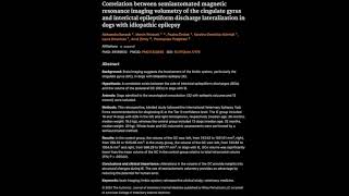 MRI Volumetric of cingulate gyrus and idiopathic epilepsy [upl. by Martyn277]