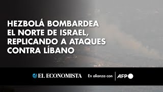 Hezbolá bombardea el norte de Israel replicando a ataques contra Líbano [upl. by Ennaus79]