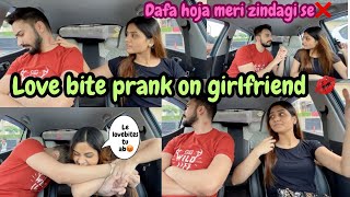 LOVEBITE PRANK ON GIRLFRIEND💋😍 RITIKA NE GUSSE ME KUCH GALAT KARDIYA🥵  SIMARR6000 [upl. by Rohclem]