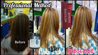 Professional Method step by step Ash Blonde Highlights  process for beginners  By Amna [upl. by Arraeic142]