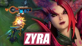 Wild Rift Zyra is Super Annoying in Mid Lane [upl. by Olodort244]