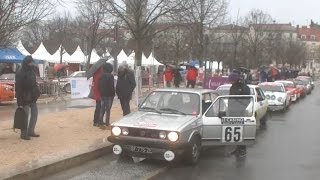 Arrivée au parc fermé de fin détape à Valence Monte Carlo historique 30 01 2017 by Ouhla lui [upl. by Liane434]