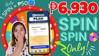 SECRET SPIN SA GCASH FREE ₱6930 ISANG SPIN LANG LEGIT EARNING APP  OWN PROOF SA GCASH APP [upl. by Josefina802]