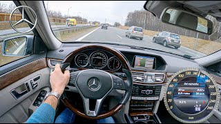 2013 Mercedes E W212 250 CDI 204 HP  POV Test Drive 709 Joe Black [upl. by Ydnar]