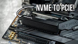 SABRENT NVMe M2 SSD to PCIe X16X8X4 Card [upl. by Tippets685]