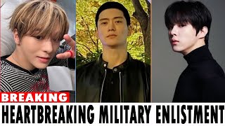 Kpop idols NCT’s Jaehyun Kim Wooseok Vanner’s Hyesung enlist in the military [upl. by Eisiam]