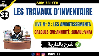 les amortissement session live n°2  Calculs de la quotVO Annuité cumul damortissements et VNAquot [upl. by Ahsirhcal847]