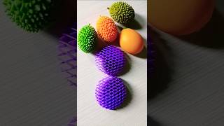 green durian vs purple worm 💚💜 fidget shortsfeed adhd funnyvideos [upl. by Annawaj927]