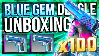 100x DEAGLE HEAT TREATED UNBOXING SO MANY BLUE GEMS [upl. by Anallese]