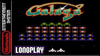 Galaga  Full Game 100 Walkthrough  Longplay  NES [upl. by Werdma]