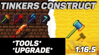 Tinkers Construct tutorial  guide 1165  1182 Part 4 Tools  upgrade minecraft java edition [upl. by Githens433]