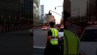 US presidential motorcade at WTC New York City nyc ny president machntravel [upl. by Ahsiki]