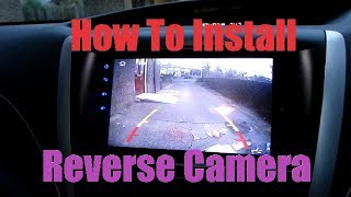 How to install a reverse camera EASY INSTALL XTRONS [upl. by Olson]