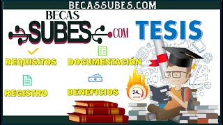 Becas TESIS Convocatoria 20222023 Beneficios REQUISITOS Registro [upl. by Ardnaik]