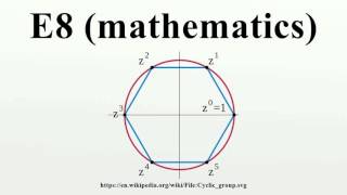 E8 mathematics [upl. by Ruhtua]