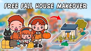 Aesthetic Free Fall House Makeover 🎃 Most Popular Home Design😍Toca Boca House Ideas Toca Life World [upl. by Hagep]