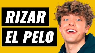 ✅ Cómo RIZAR EL PELO HOMBRE  Cabello Rizado u Ondulado 🦁🔥 [upl. by Levison751]