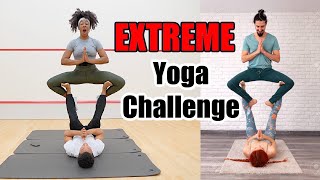 EXTREME Couples Yoga Challenge 🤸🏾‍♀️ [upl. by Dyob224]