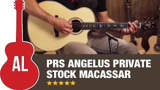 PRS Angelus Private Stock Macassar Ebony Guitar Review [upl. by Roskes564]