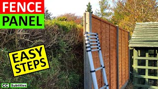 How to Install Fence Panels into Concrete Slotted Fence Posts and 2 TOP TIPS [upl. by Spooner]