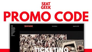 Seatgeek Promo Codes  BEST COUPON CODES 2024 [upl. by Lyn]