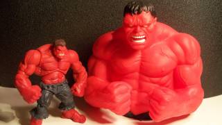 MARVEL UNIVERSE RED HULK BUST BANK REVIEW [upl. by Nosdivad]