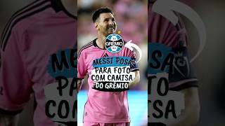 MESSI APARECE EM FOTO COM A CAMISA DO GRÊMIO ccd gremio messi [upl. by Carmon]