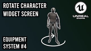 Character Screen in Widget with Rotation in Unreal Engine 53  Equipment System 4 ue5 [upl. by Rennerb971]