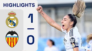 REAL MADRID CF 1  0 VCF FEMENINO  RESUMEN LIGA F [upl. by Rina]