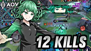 AoV  KRIXI TATSUMAKI GAMEPLAY  12 KILLS  ARENA OF VALOR [upl. by Ettigirb895]