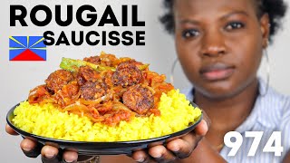 Le VRAI ROUGAIL SAUCISSE 🇷🇪 Recette dun Classique de la Réunion [upl. by Brodeur]