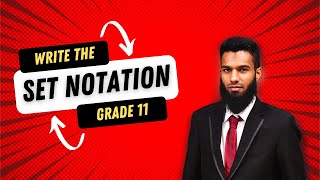 Writing set notation by using the shaded Venn diagram  Grade 11 [upl. by Heiskell]
