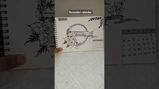 November calendar  Handmade drawn  shorts subscribe youtubeshorts viralvideo november [upl. by Orabla587]