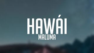 Hawái  Maluma Lyrics Video [upl. by Maidy]