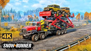 Paystar 5600TS Offroad Truck Double Decker In SnowRunner Season 14 offroad truck 4k [upl. by Naegem]