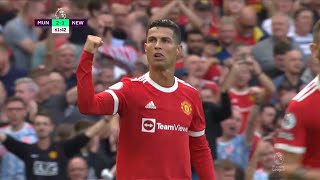 Premier League  Ronaldo Scores Twice On His Second Debut With United  Man United vs Newcastle [upl. by Behl932]